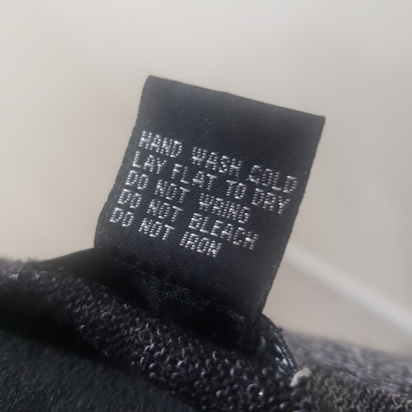 BLACK SILVER METALLIC 3/4 SLEEVE WOMEN’S SHIMMER TOP BATWING SLEEVES TOP - Picture 5 of 16